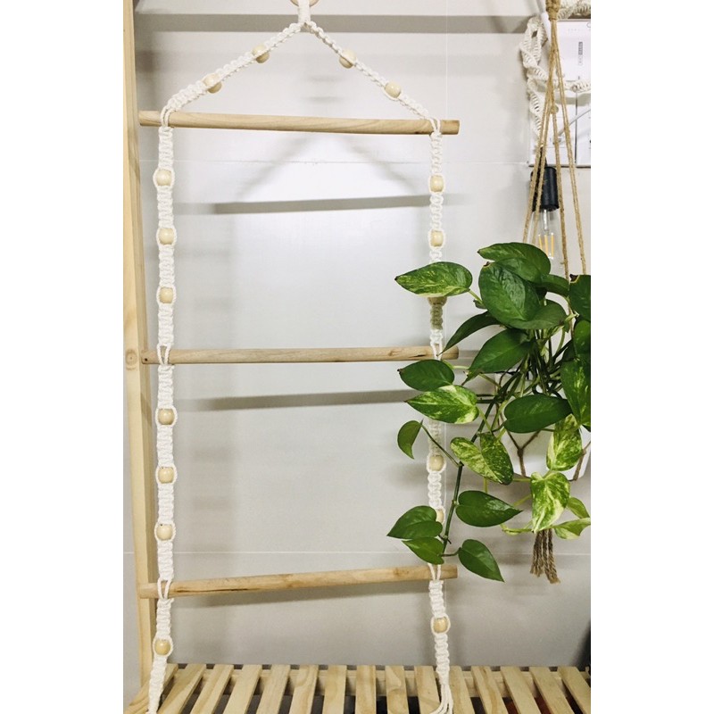 Dây macrame treo trang trí 3 tầng