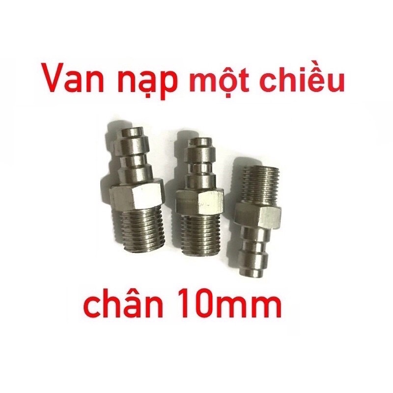 VAN NẠP 1 CHIỀU CHÂN 10mm P C P CHỐNG XÌ KÈM GIOĂNG SIM NHỰA
