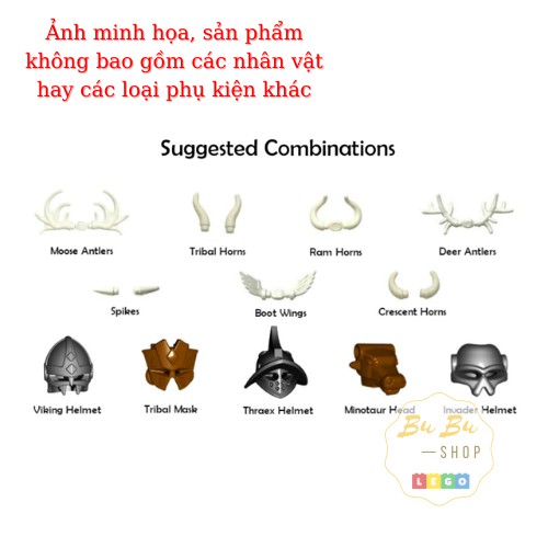 BrickWarriors - Thraex Helmet - Phụ kiện cho nhân vật
