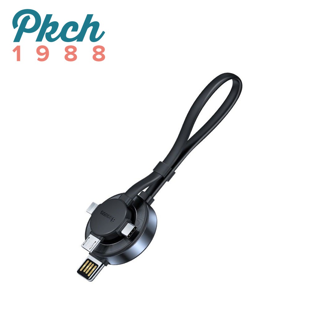 Cáp sạc đa năng tích hợp sạc không dây cho Apple Watch và 3 cổng LIGHTNING/MICRO/TYPE-C - Baseus Star Ring Series 4 in 1