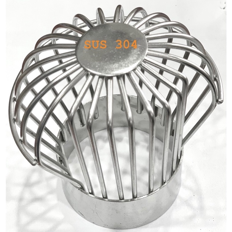 Quả cầu chắn rác thoát ngang inox 304 phi 90 sân thượng, ban công, sàn nhà