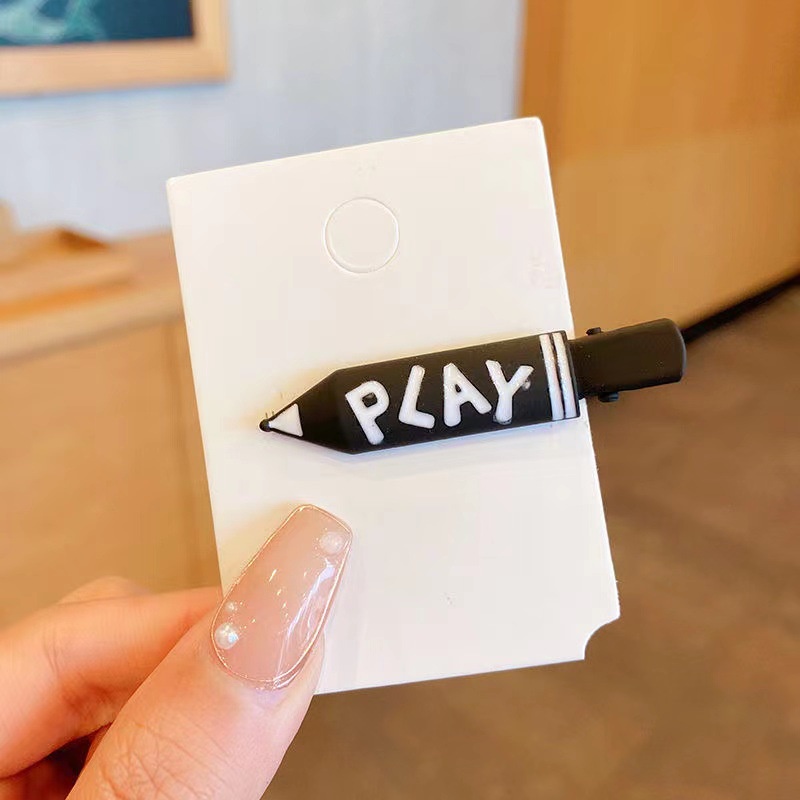 Kẹp Tóc Kim Loại Họa Tiết Chữ Nhiều Màu Sắc 2022