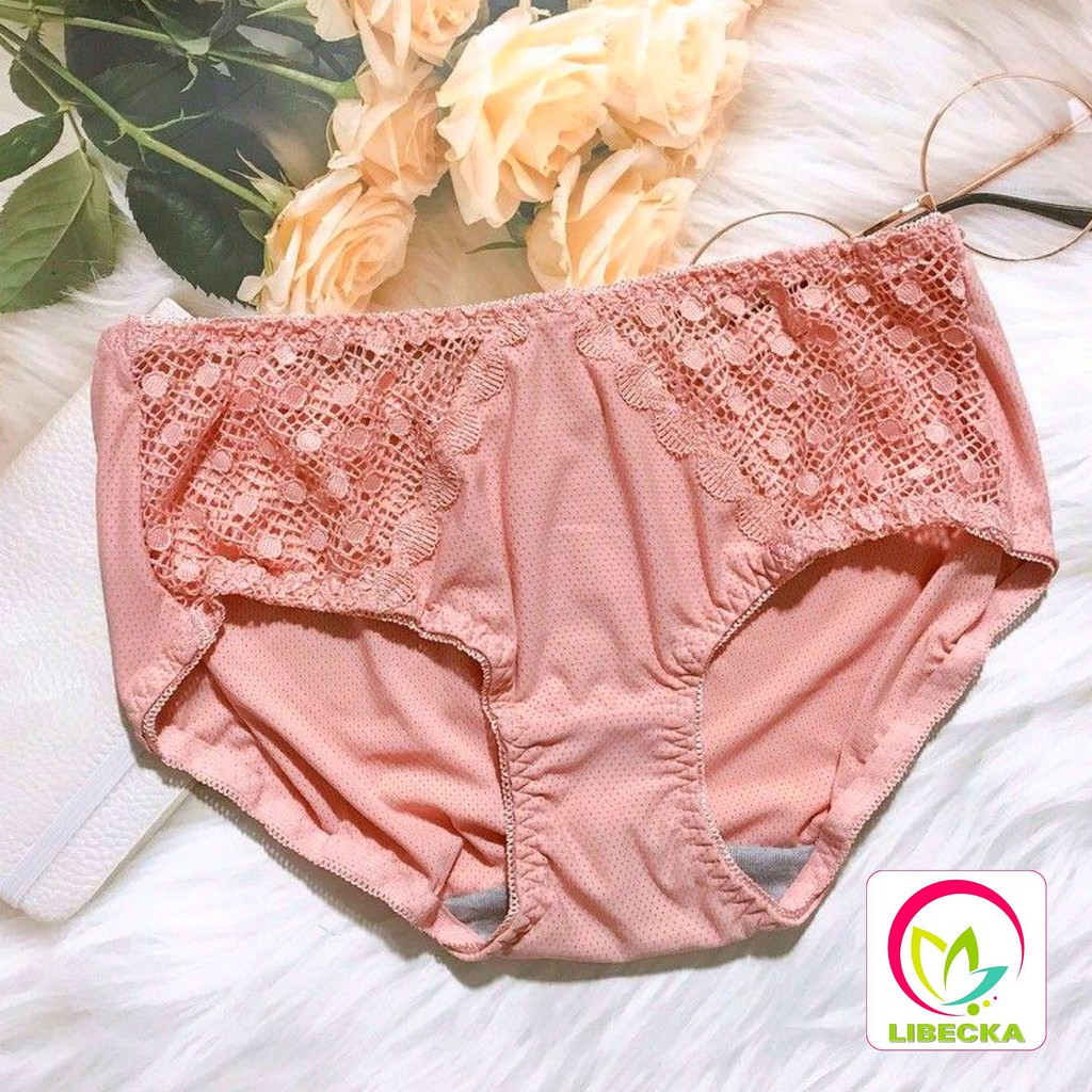 Quần lót nữ dễ thương Ren Hàn Quốc cao cấp hoa Baby siêu đẹp kháng khuẩn thông hơi Sexy gợi cảm LIBECKA QLN969
