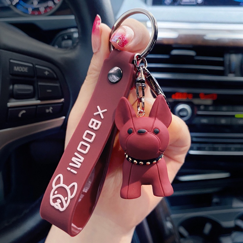 Móc Khóa Hình Chó Bull Dễ Thương