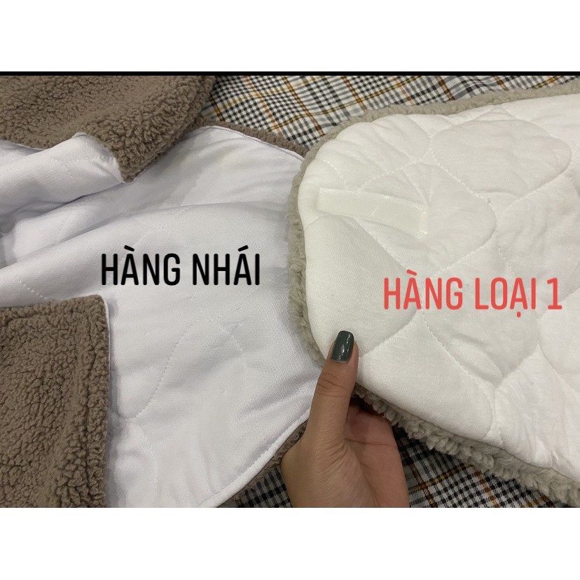 Chăn Ủ Gấu Lông Cừu Có Chân Cho Bé - HÀNG LOẠI 1