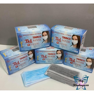 Khẩu trang y tế giấy kháng khuẩn 4 lớp hộp 50 cái