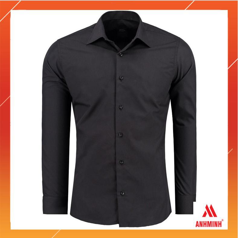 [TIỀN NÀO CỦA NẤY] Áo sơ mi nam trơn dài tay-vải lụa nến không nhăn | BigBuy360 - bigbuy360.vn