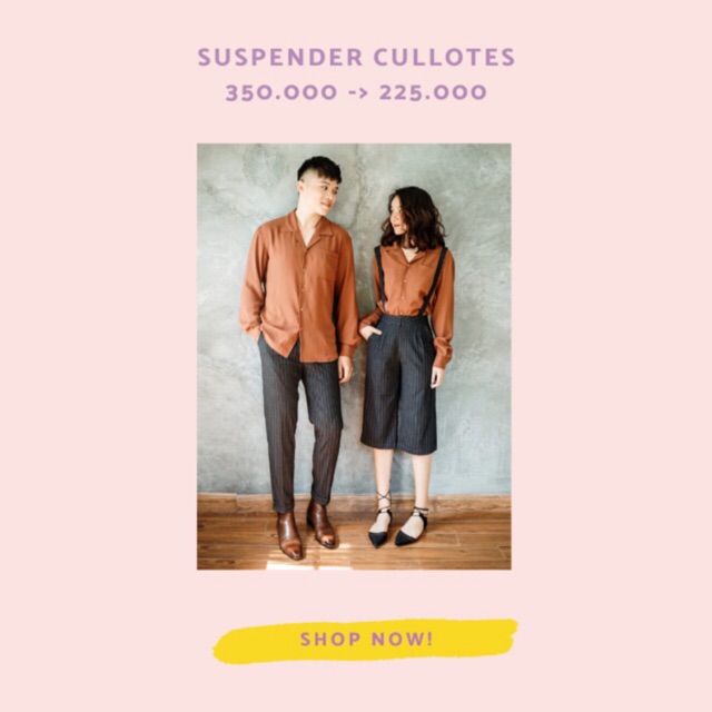Quần Yếm Culottes