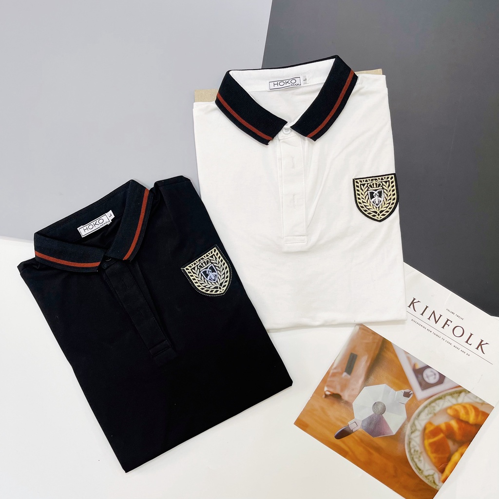 Áo thun nam ngắn tay cổ polo thêu logo , chất vải cotton sang trọng, dày dặn co giãn bốn chiều VBSHOP06