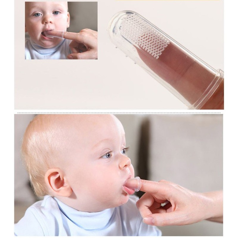 Rơ lưỡi an toàn cho bé, xỏ ngón tiện lợi, chất liệu silicon mềm mại