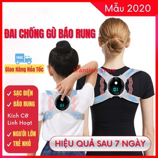 [RUNG NHẮC NHỞ] Đai Chống Gù Lưng Điện Tử Phù Hợp Người Lớn Và Trẻ Nhỏ Cảm Biến Rung Nhắc Nhở Đếm Số Lần Khom Lưng