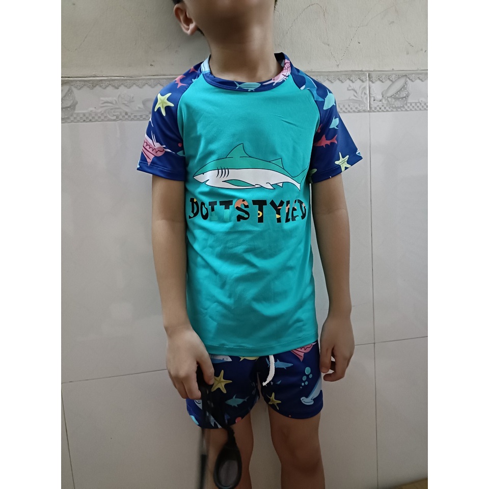 Đồ bơi bé trai bé gái Bộ quần áo bơi cho bé size lớn đến 55kg từ 2 đến 12 tuổi DOITSTYLE
