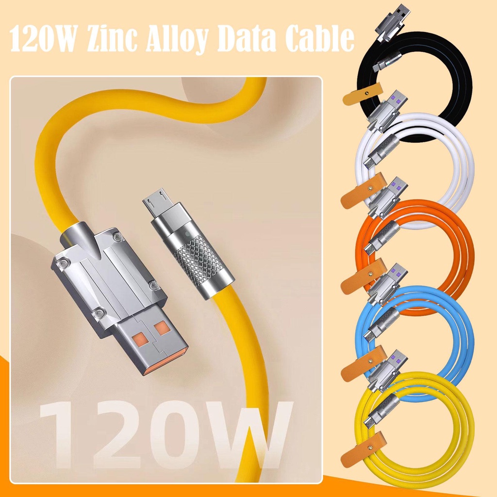 Dây Cáp Sạc Nhanh USB Loại C 120W 6A Dành Cho Xiaomi Huawei U1W5