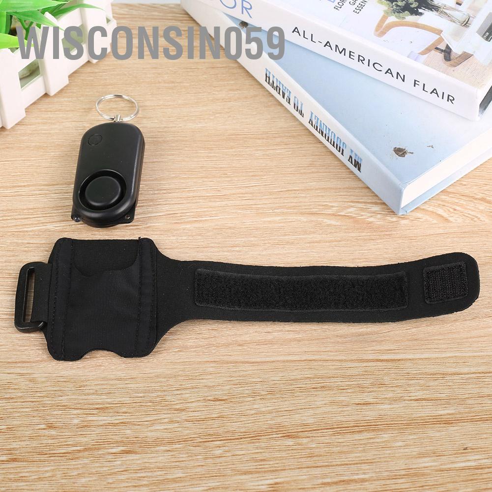 [Hàng Sẵn] Còi báo động cổ tay Running Dây đeo cổ tay Chạy ban đêm Thiết bị chống sói với đèn LED nhấp nháy 【Wisconsin059】