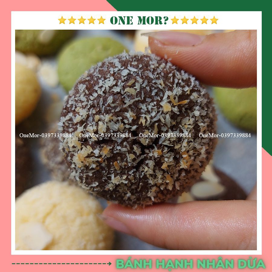 Bánh Cookies Hạnh Nhân Dừa bánh ăn kiêng cho người tập gym và bà bầu 20gram ăn thử | OneMor