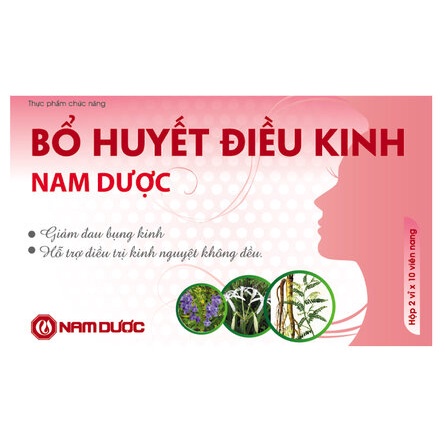 BỔ HUYẾT ĐIỀU KINH NNAM DƯỢC – Hỗ trợ ngăn ngừa rối loạn kinh nguyệt, kinh nguyệt không đều ở phụ nữ (30 viên)