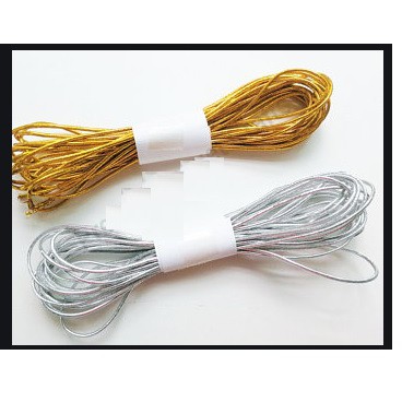 10 mét Dây thun kim tuyến co giãn nhiều size 0.8-1-1.2-15mm