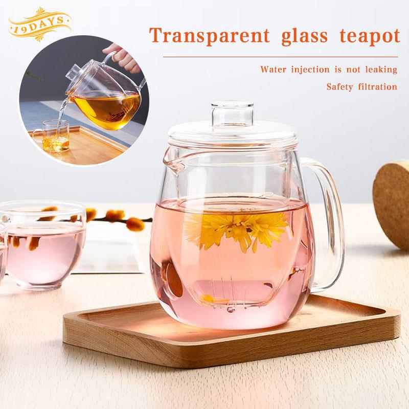 Ấm pha trà thủy tinh borosilicate sang trọng