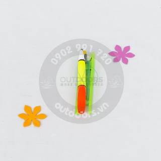 Phao mút tóm sẵn 8cm (có lưỡi,chì, hạt chặn phao)