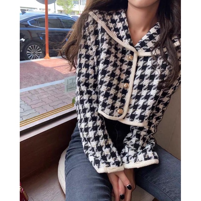 MOORAN STUDIO SET ÁO KHOÁC DẠ CROPTOP M Ulzzang kẻ caro HOT TREND 2021 kèm ảnh thật ở cuối | BigBuy360 - bigbuy360.vn