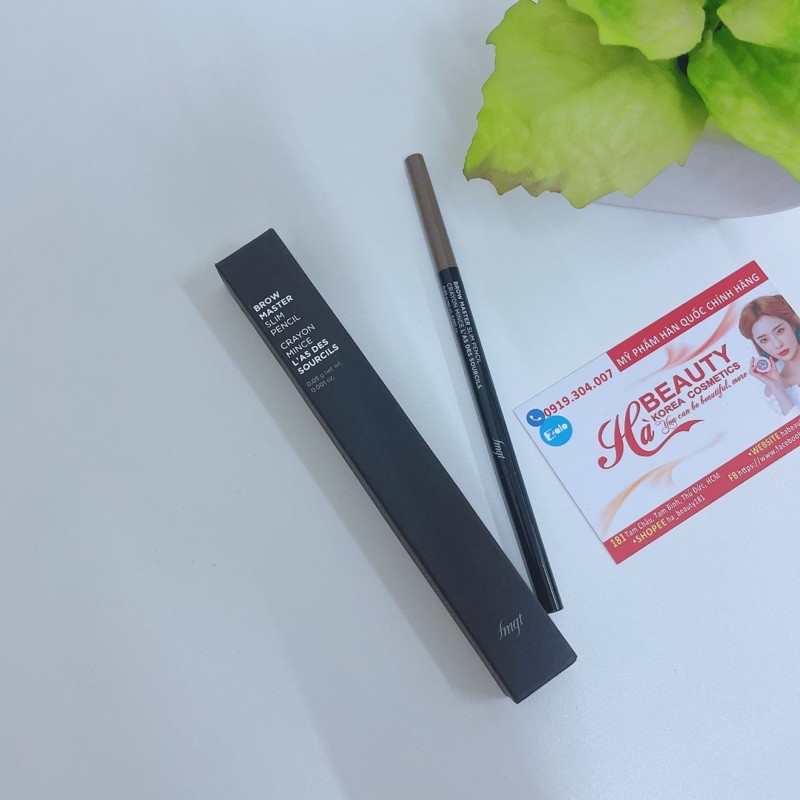 Chì kẻ mày dạng đầu nhỏ trang điểm chân mày lông mày The Face Shop fmgt Brow Master Slim Pencil 0.05g