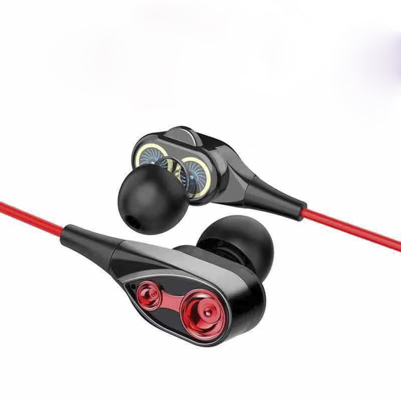 Tai nghe HiFi lõi kép 4 sợi cuốn loa mini.bass siêu trầm cho điện thoại jack 3.5mm của android và lightning MN003