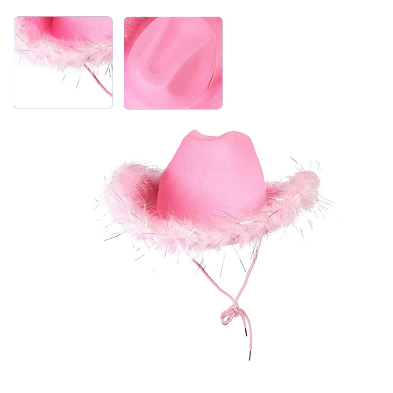 Mũ Fedora Đính Sequin Phong Cách Cao Bồi Vintage Dành Cho Nam Và Nữ