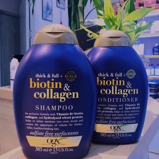 Bộ dầu gội và xả biotin & collagen 385mlx2 chính hãng 100%