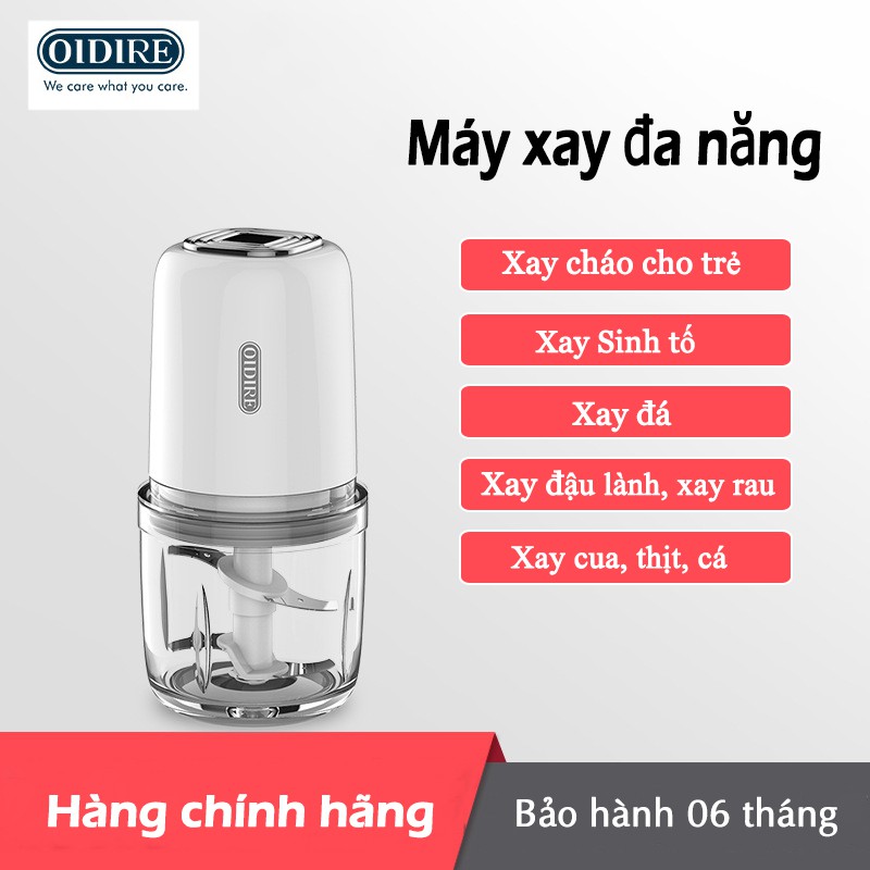 [Video thật,Nhập khẩu chính hãng] Máy xay đa năng OIDIRE, máy xay cháo, máy xay sinh tố, máy xay cầm tay