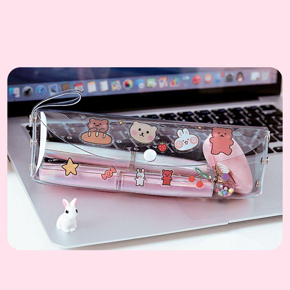 Túi Đựng Mỹ Phẩm / Đồ Vệ Sinh Cá Nhân Bằng PVC Hình Vuông Tiện Dụng Thời Trang