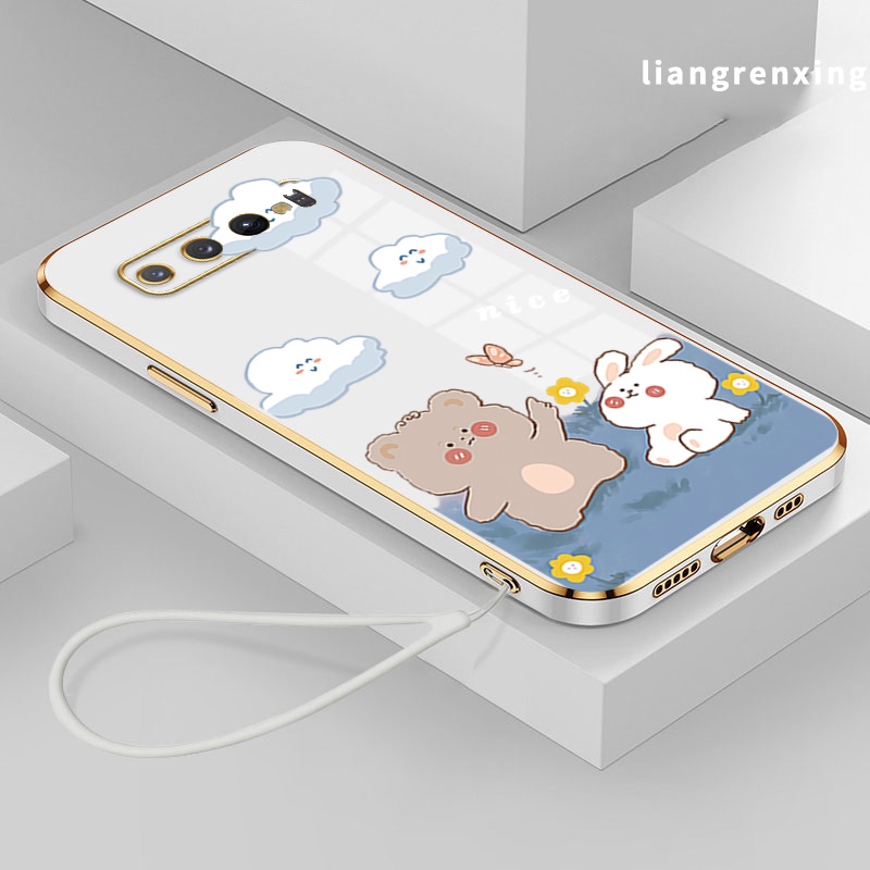 Ốp Điện Thoại silicone Mềm Mạ Điện Chống Sốc Cho samsung s10 PLUS samsung s10 PRO samsung s10 Ddx01