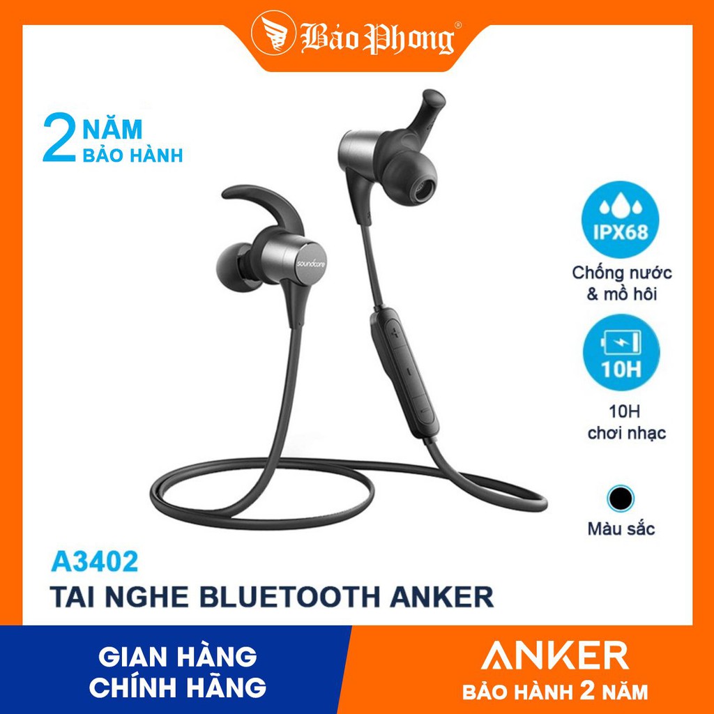 Tai Nghe Bluetooth Anker A3402 Soundcore Spirit Pro- Bh 18 tháng