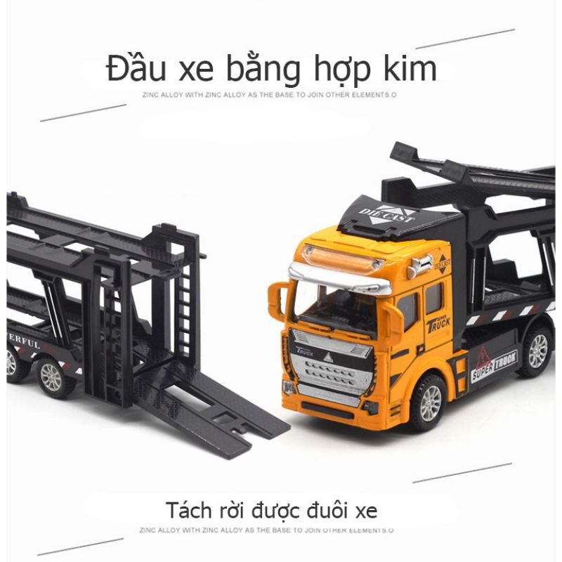 XE ĐẦU KIM LOẠI CHỞ 6 XE HỢP KIM SIÊU NHẸ