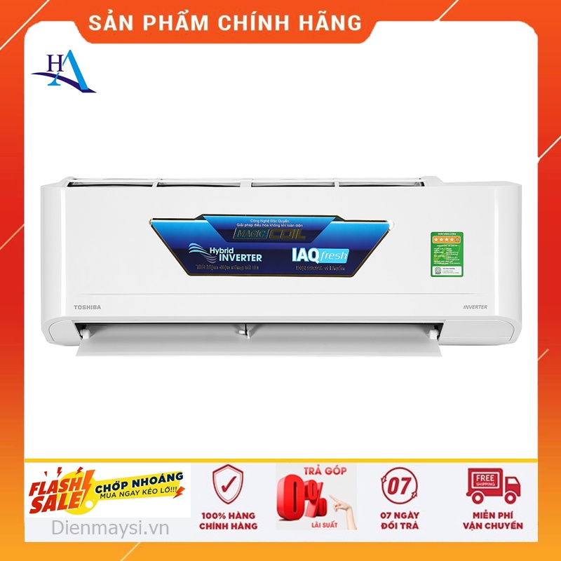Máy lạnh Toshiba 1.5 HP Inverter RAS-H13C4KCVG-V - CHƯA BAO GỒM CÔNG LẮP ĐẶT VÀ VẬT TƯ