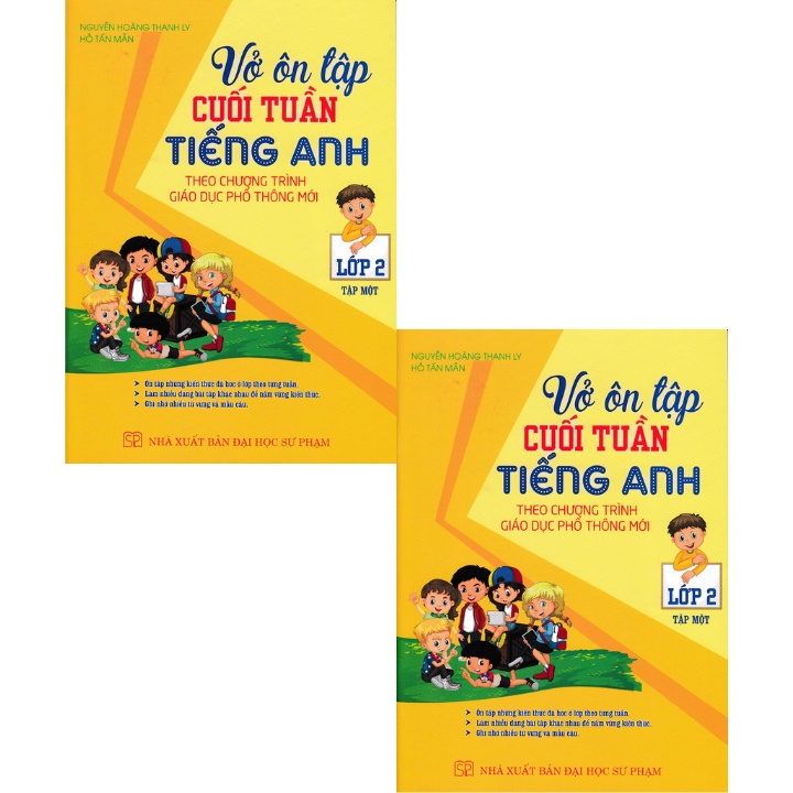 Sách Bổ Trợ - Vở Ôn Tập Cuối Tuần Tiếng Anh Lớp 2 - Tập 1  - Newshop