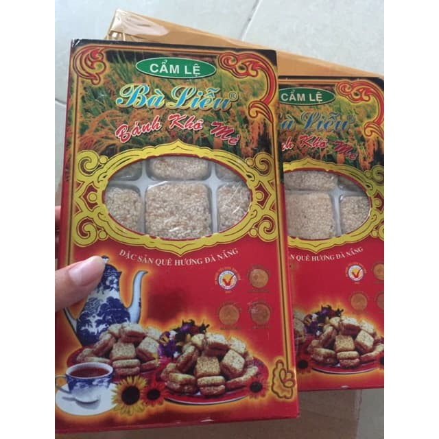 COMBO 5 HỘP KHÔ MÈ BÀ LIỄU ( hộp 300gr ) - chính gốc đà nẵng