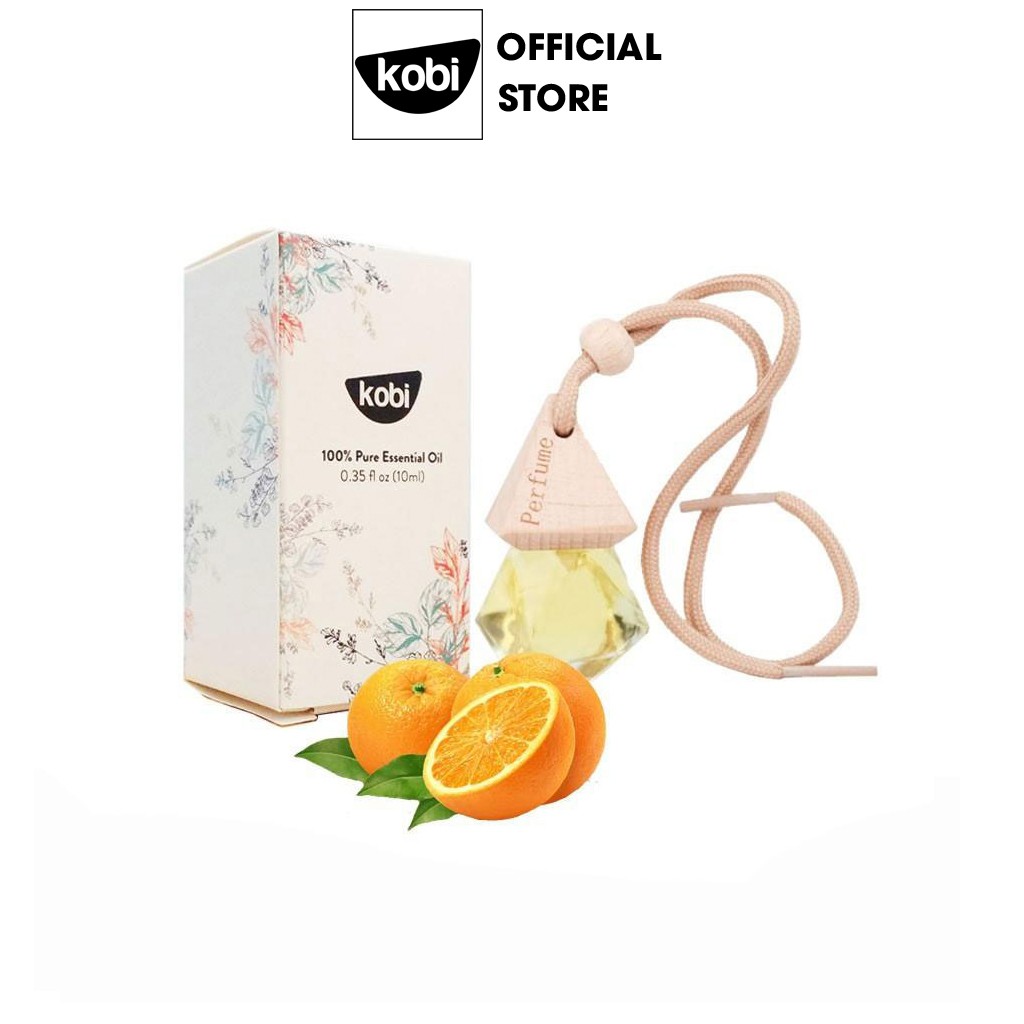 Tinh dầu treo xe ô tô Kobi giúp khử mùi xe mới, chống say xe, thay thế nước hoa hiệu quả - 8ml/chai