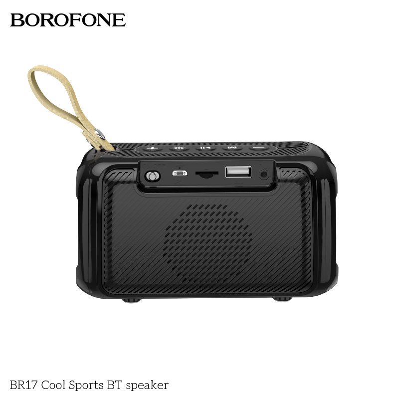 Loa Bluetooth BOROFONE BR17 thể thao Mini, Bass mạnh mẽ, to rõ, hỗ trợ di động không dây - Chính hãng