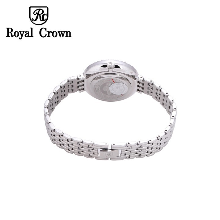 [ROYAL CROWN CHÍNH HÃNG] Đồng Hồ Nữ Chính Hãng Royal Crown 3628 dây thép vỏ trắng