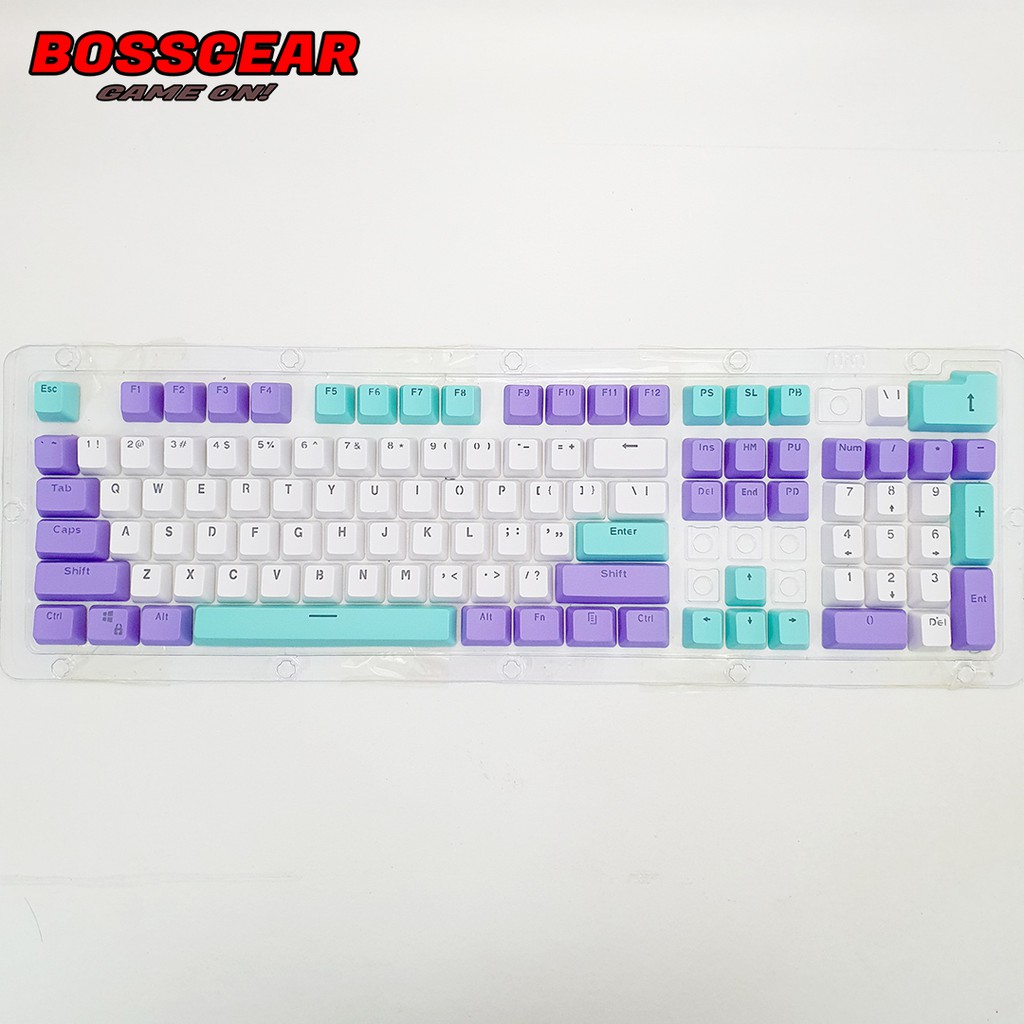 Bộ Keycap PBT 106 BG2-v3 Phím Double Shot Xuyên LED ( OEM Profile, Ansi layout )