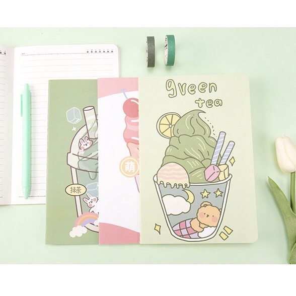 Set 4 Quyển Sổ Vở Cỡ A5 Nhiều Mẫu Siêu Xinh