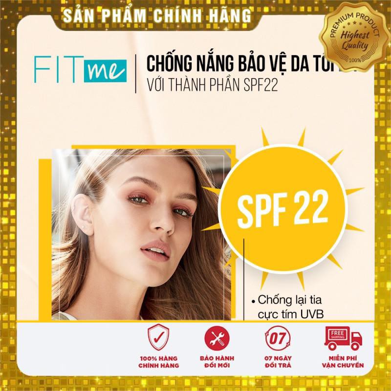 [CHÍNH HÃNG] Kem Nền Chống Nắng Fit Me Maybelline New York Matte SPF 22 30ml | BigBuy360 - bigbuy360.vn