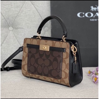 Túi Coach mini Lane Top handle