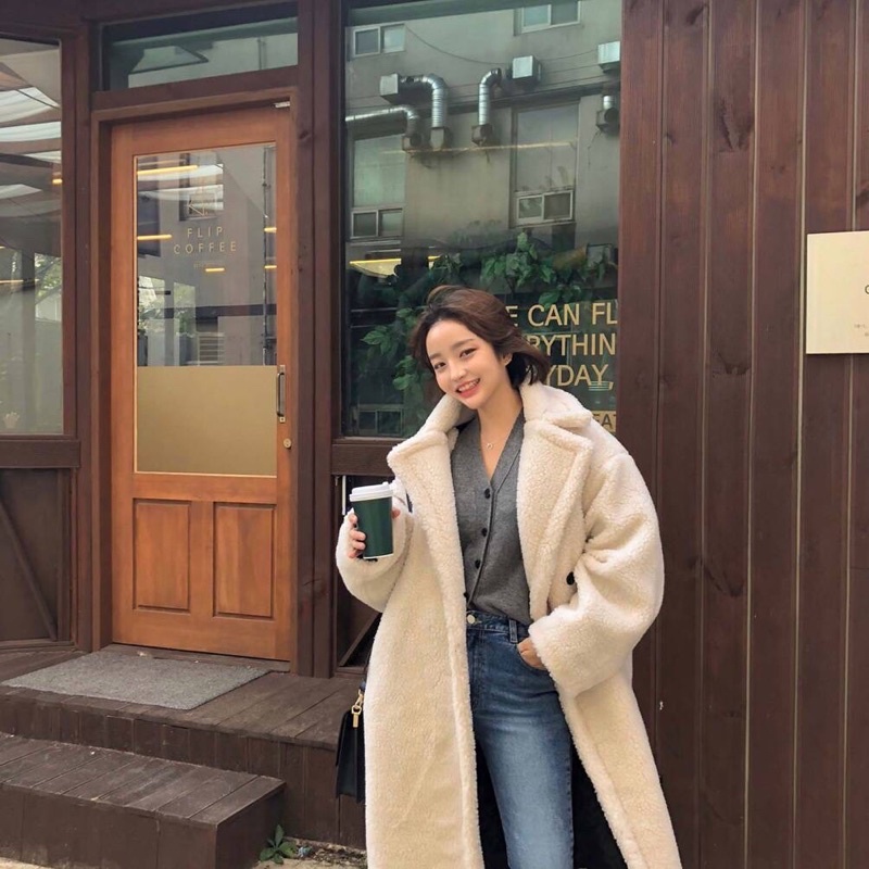 ÁO KHOÁC LÔNG DÁNG DÀI ULZZANG
