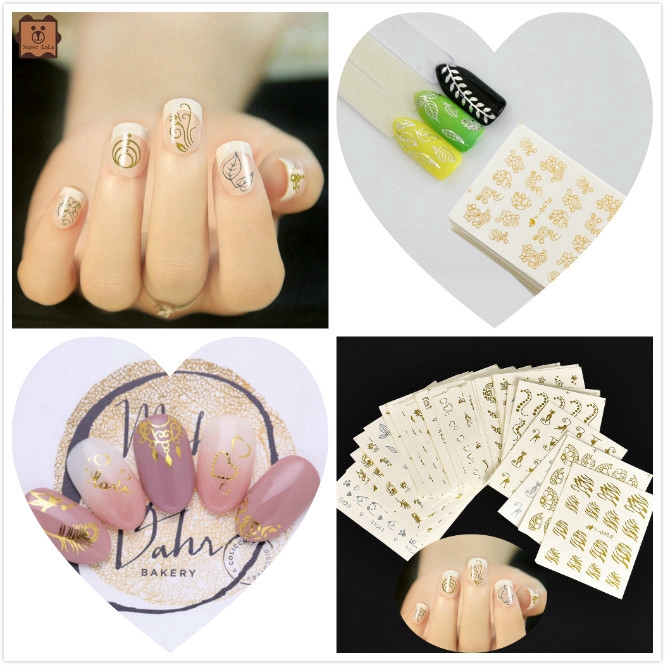 Bộ 30 tấm decal nước dùng để trang trí móng hình dễ thương xinh xắn