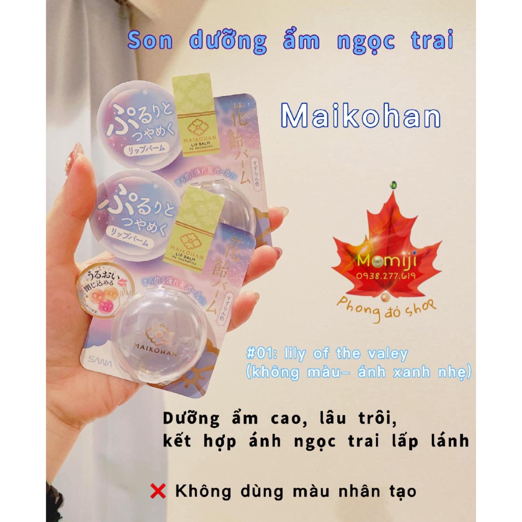 Son dưỡng môi ánh ngọc trai Maikohan