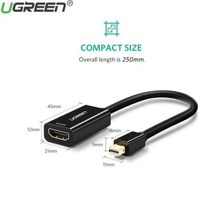 Cáp Chuyển 40360 UGREEN Mini Displayport Sang HDMI - Thunderbolt To HDMI Hỗ Trợ 4K - Hàng Chính Hãng