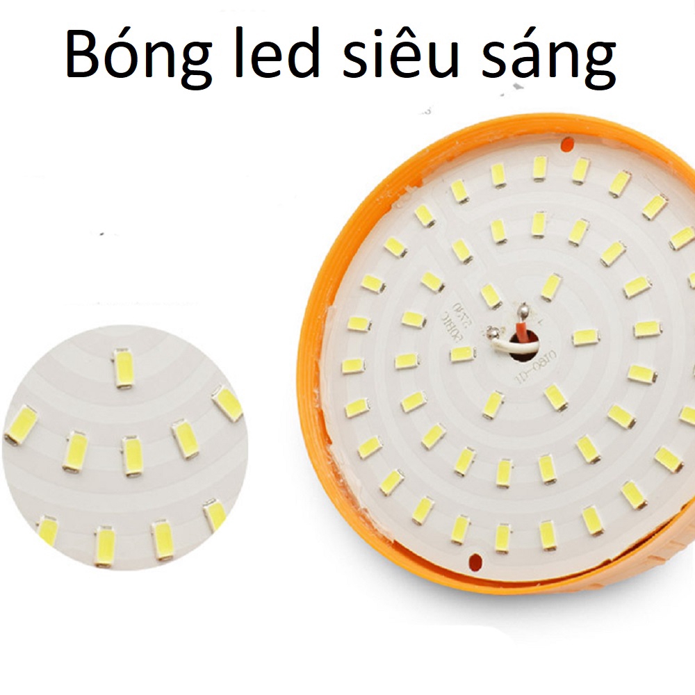 Đèn Led sạc tích điện dạng Bóng Bulb Pin 18650 Chọn Công suất 40/60/100W mã 37001