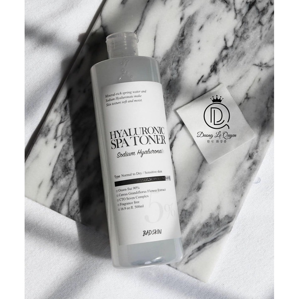 Nước hoa hồng BAD SKIN HYALURONIC SPA