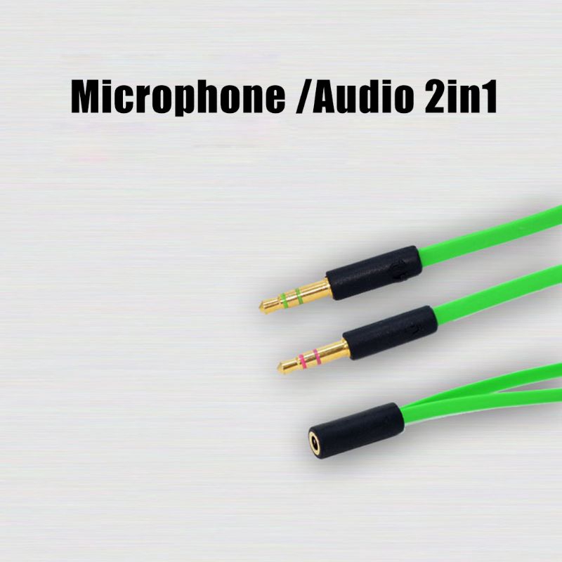 Dây Cáp Chia Cổng Âm Thanh Tai Nghe Cho Razer